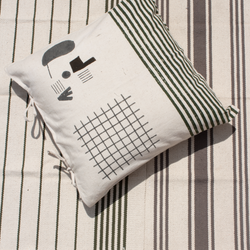 Ukiyo 18"x18" Sustainable Cotton Cushion Cover