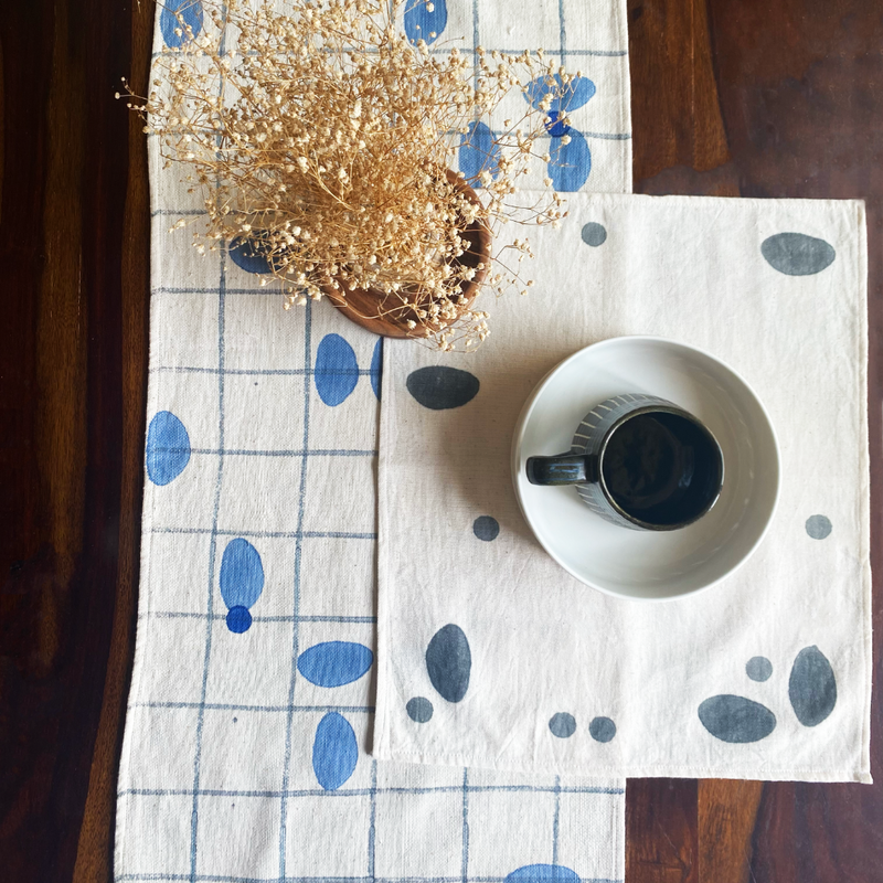 Table Mat 33*43cm Hand Block Printed Sustainable Design